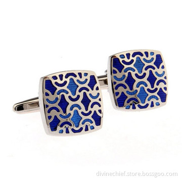 Fashion Custom Engrave Cufflinks High Quality Cubic Cufflinks